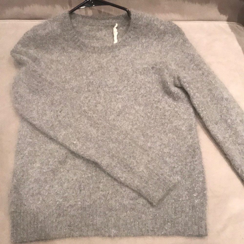 Grey madewell rabbit hair sweater